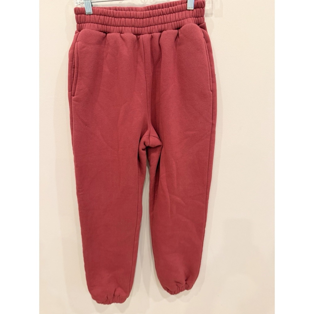 COMFRT Sweatpants‎ Joggers XS Extra Small Berry Fleece Elastic Waist Cuffed New